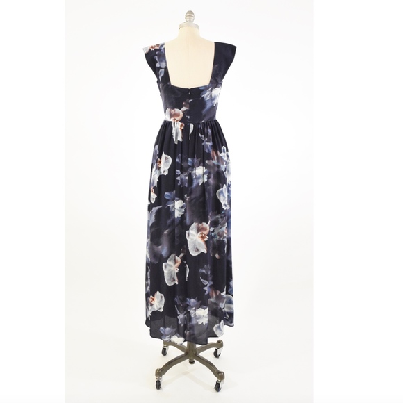 KEEPSAKE the Label Dresses Nwt Keepsake Silk Cutout Floral Gown